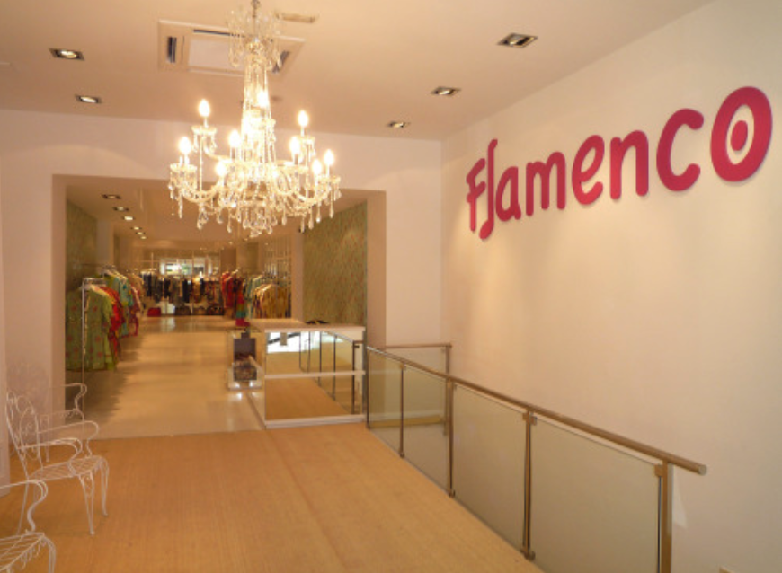 Una de las tiendas de Flamenco en Madrid. (Foto. Pinterest)