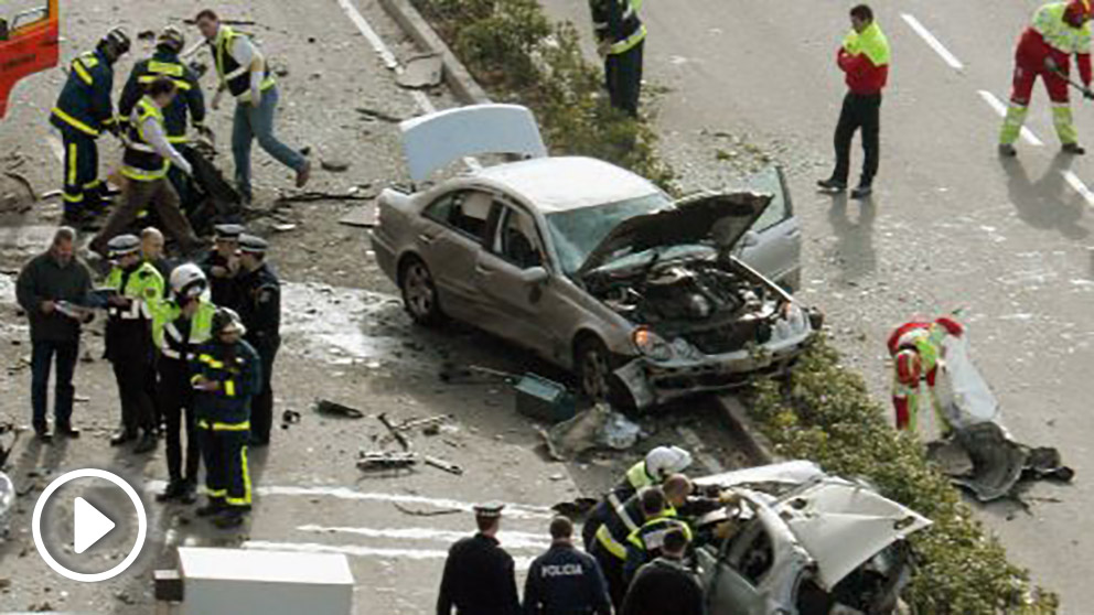 Atentado de ETA en Madrid en 2005 (Getty).