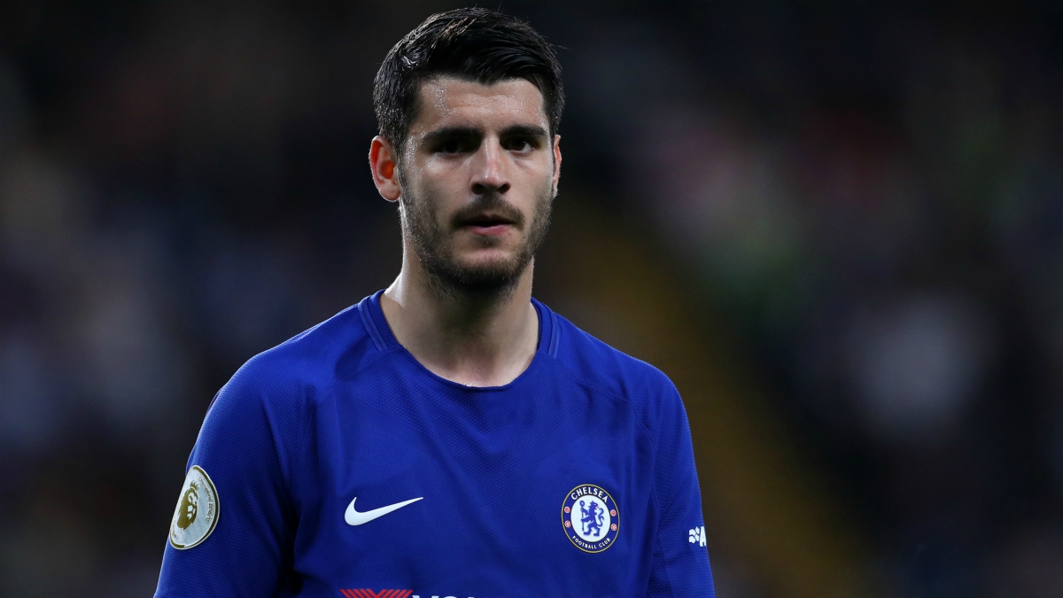 Álvaro Morata durante el último partido de Liga con el Chelsea. (Getty Images)