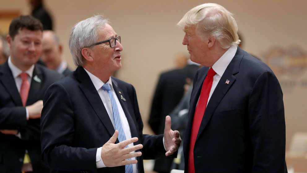 Jean-Claude Juncker y Donald Trump. (Foto: GETTY)