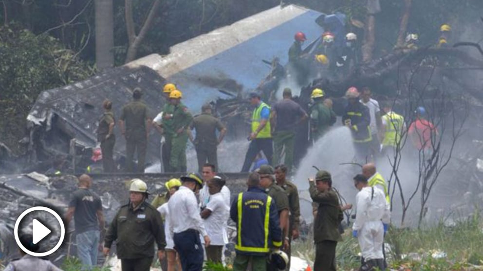 Se estrella un avión de pasajeros cuando despegaba en el aeropuerto de La Habana