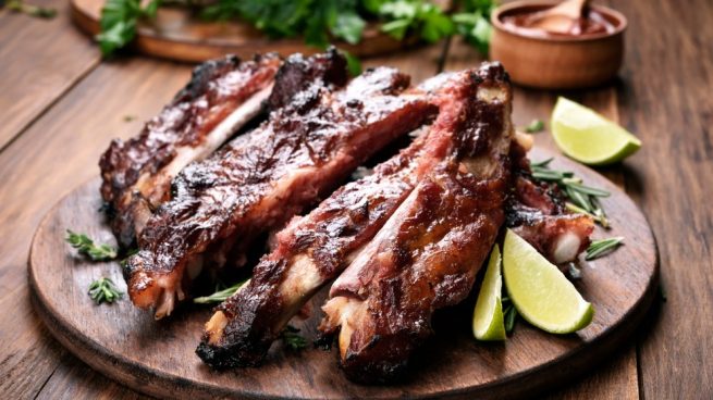 costillas asadas con cítricos