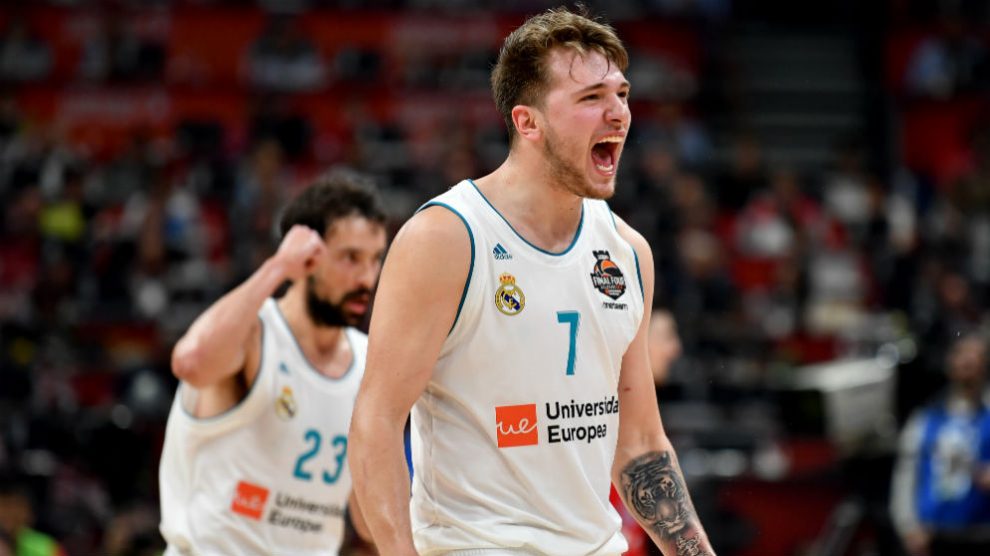 Luka Doncic está teniendo una temporada de ensueño en el Real Madrid. (AFP)