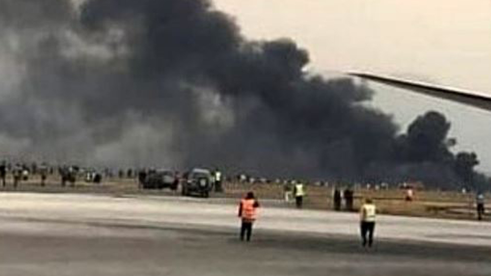 Accidente de avión en La Habana.