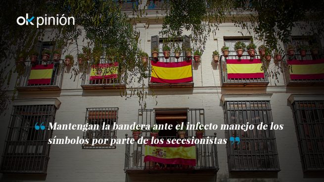 Mantengan la bandera de España en sus balcones