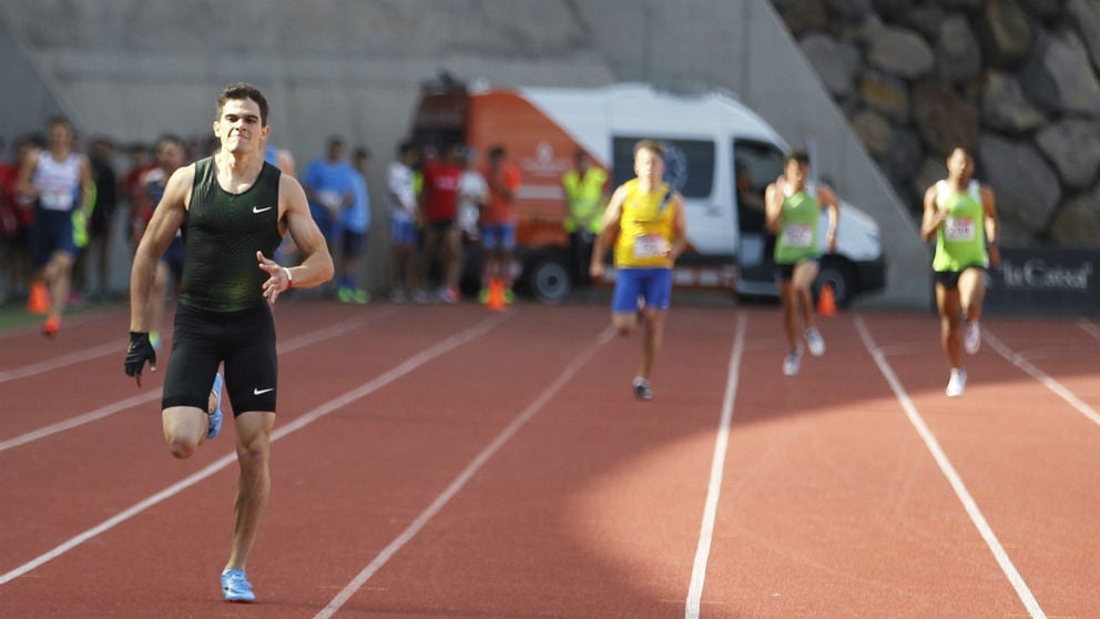 Bruno Hortelano, durante su primera carrera tras 21 meses lesionado. (EFE)