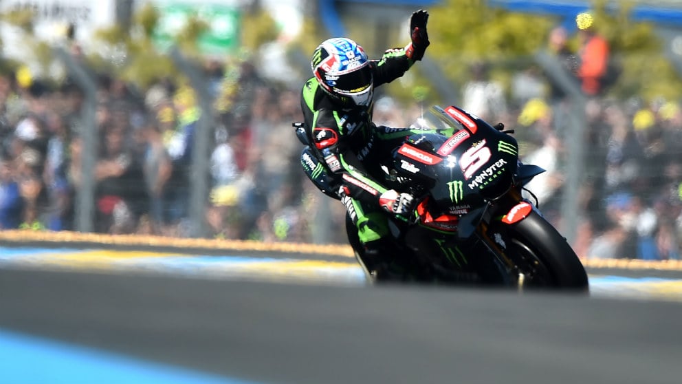 Johann Zarco logra la pole en el GP de Francia de MotoGP en el circuito de Le Mans. (AFP)