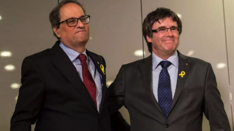 Quim Torra y Carles Puigdemont.