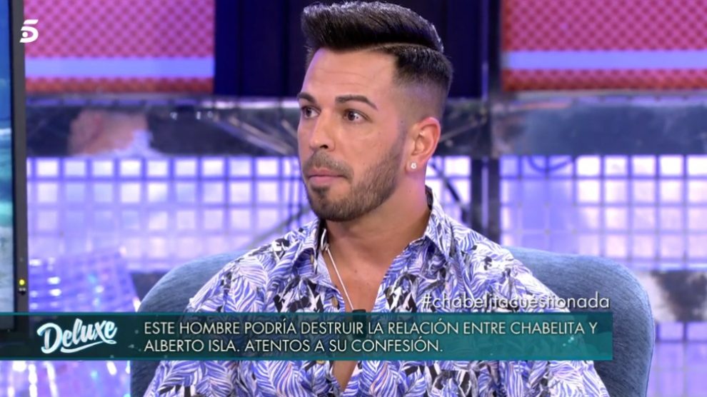 Tony en el plató de ‘Sálvame Deluxe’