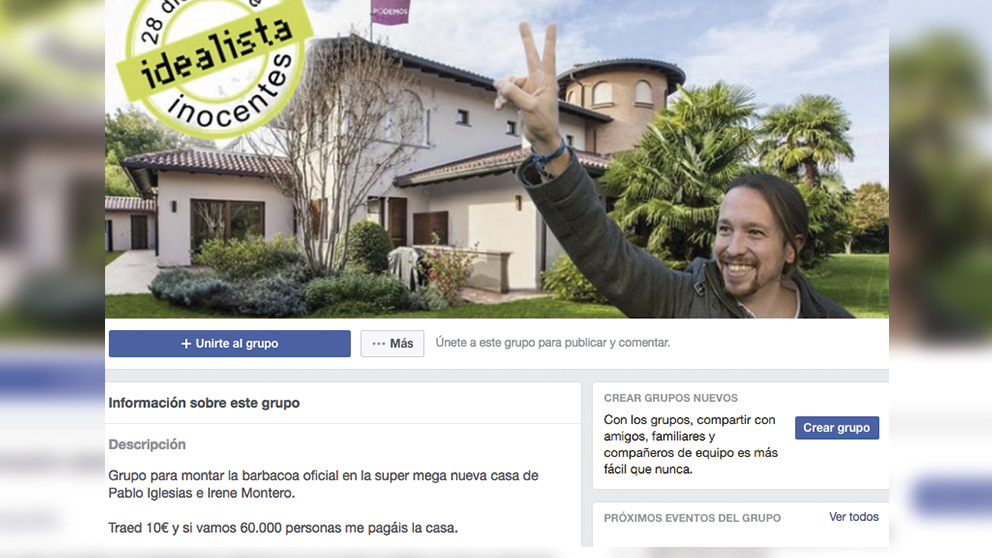 Facebook y la barbacoa en casa de Pablo Iglesias