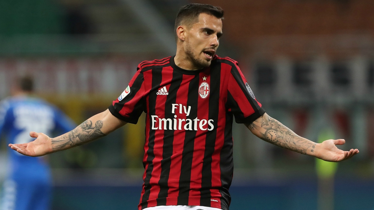 Suso, durante un partido con el Milan esta temporada. (Getty Images)