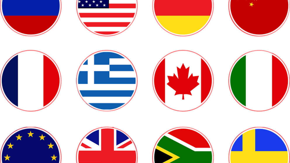 Las banderas son los símbolos más visibles de los países