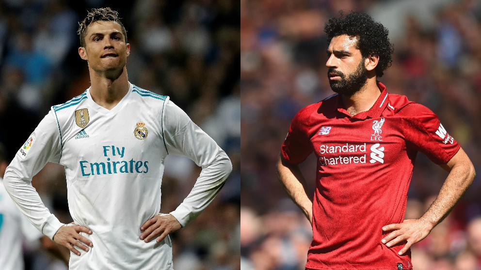 Cristiano Ronaldo y Mohamed Salah. (Getty) | Final Champions League 2018
