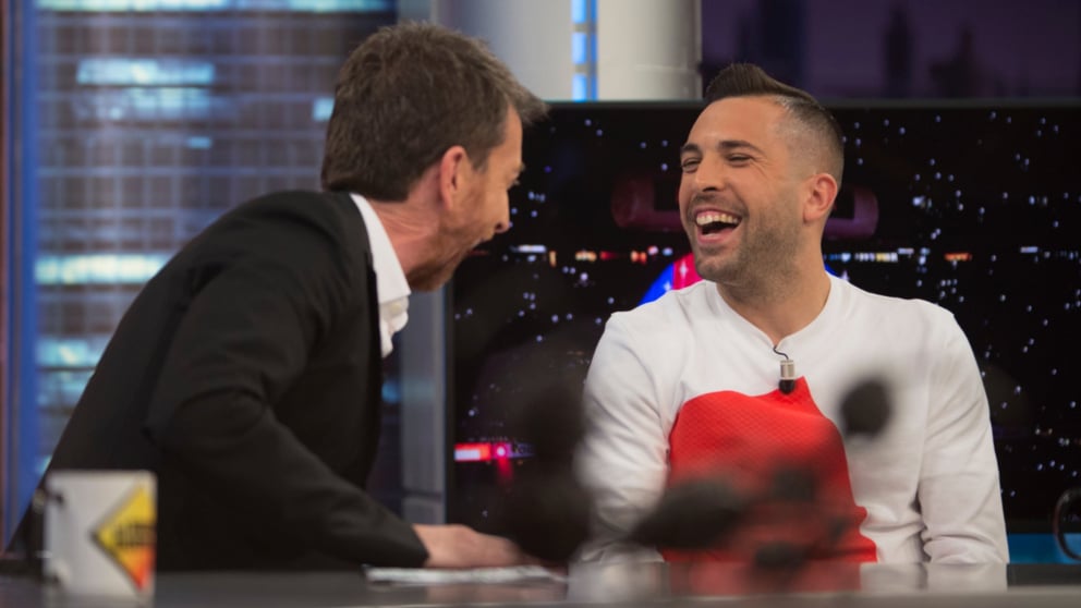 Hoy ha ido a divertirse a ‘El Hormiguero’ Jordi Alba