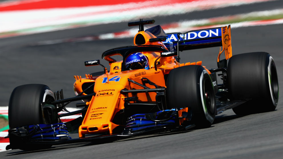 Fernando Alonso ha valorado muy positivamente las mejoras introducidas por McLaren en Montmeló al asegurar que les han permitido dar caza a equipos como Haas o Renault. (getty)