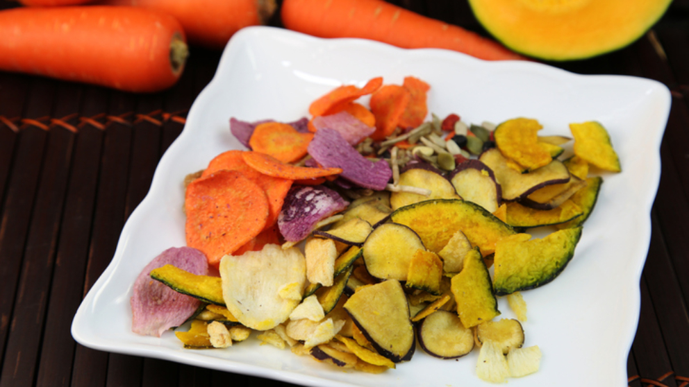 Recetas de Chips de verduras al horno fáciles de preparar