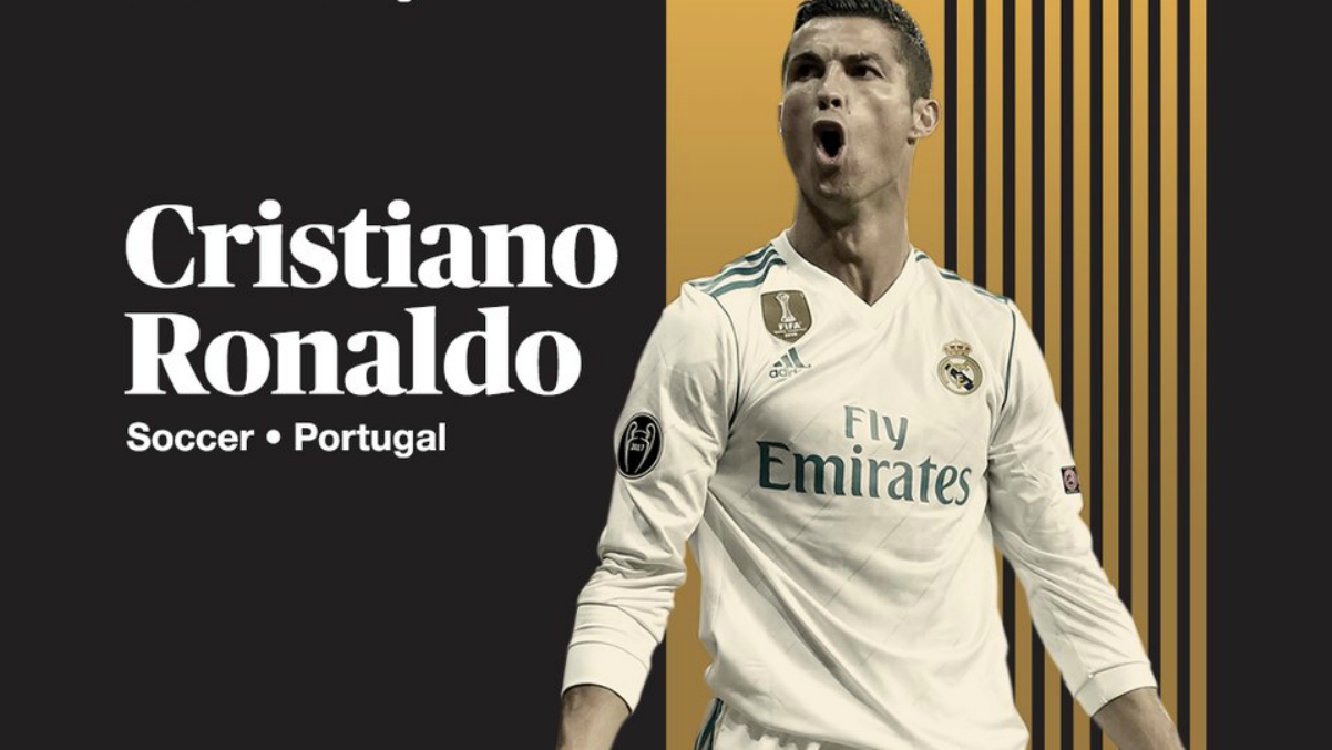 Cristiano Ronaldo en la publicación de ESPN. (ESPN)