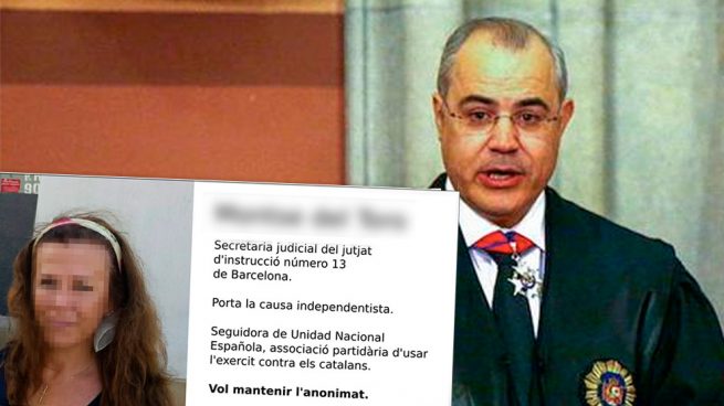 Mensaje publicado por los separatistas con la imagen y datos de la testigo del juez Llarena