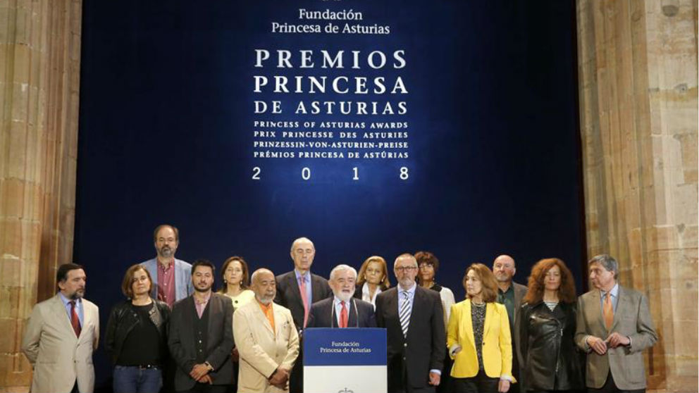 El jurado del premio Princesa de Asturias de las Letras 2018. Foto: EFE