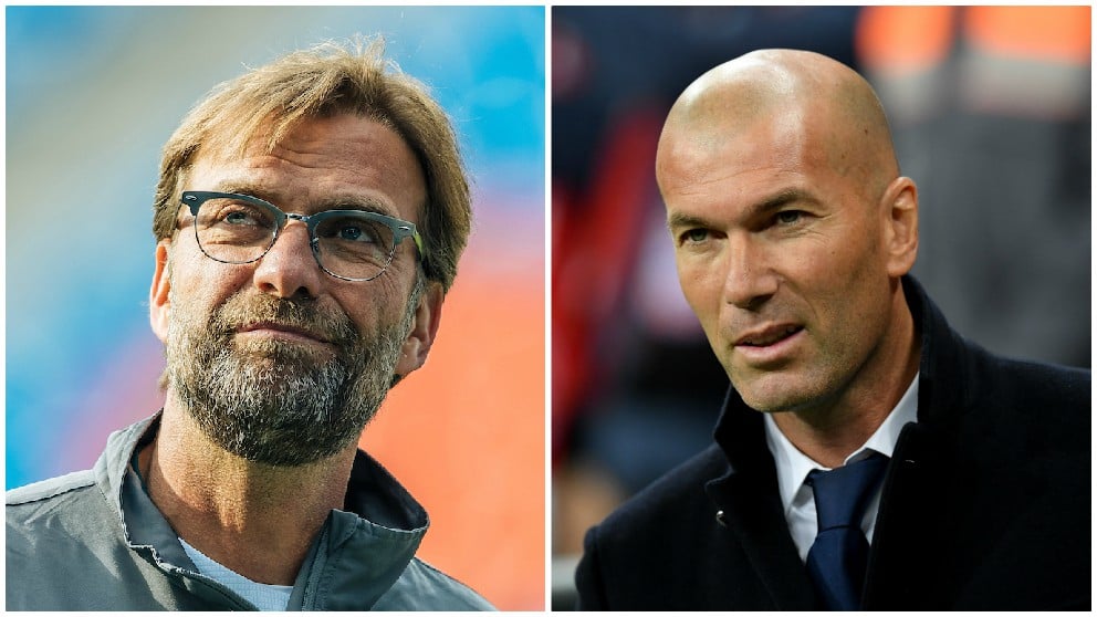 Klopp y Zidane son dos genios de los banquillos en Europa.