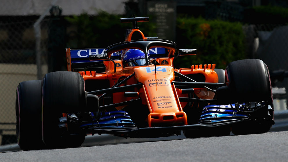 Fernando Alonso tuvo que abandonar en el GP de Mónaco. (Getty)