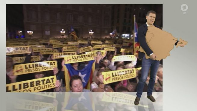 La tv pública alemana separa a Cataluña de España y acusa al Estado de no dejar votar