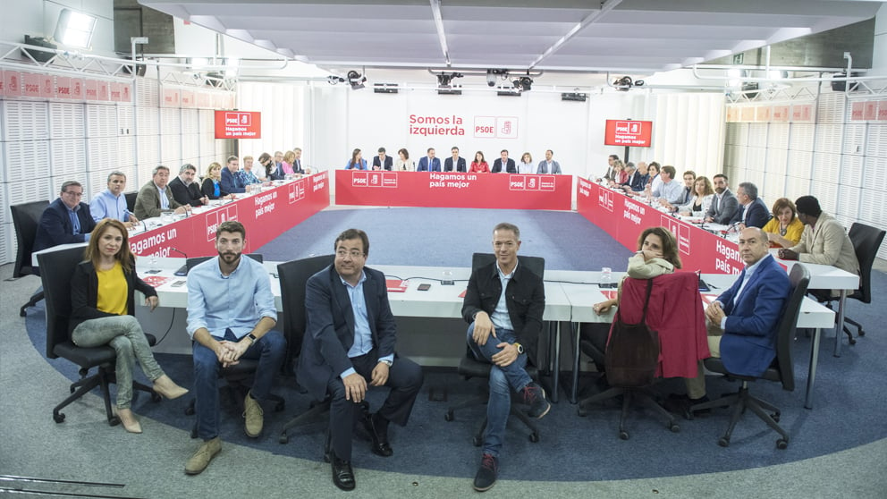 Comité Ejecutivo Federal del PSOE. (Foto: PSOE) | Moción de censura Rajoy