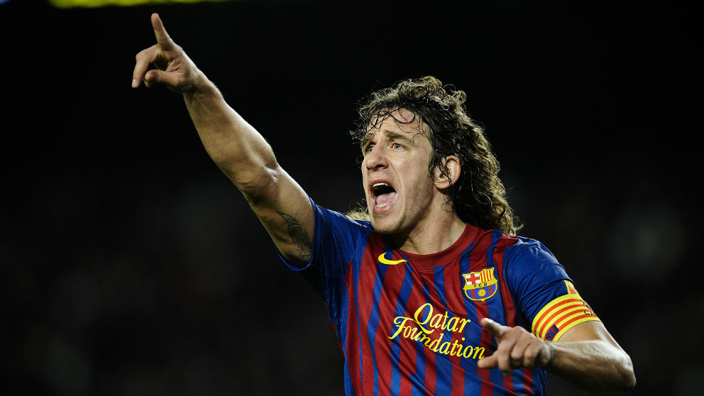 Carles Puyol, durante un partido con el Barcelona. (Getty)