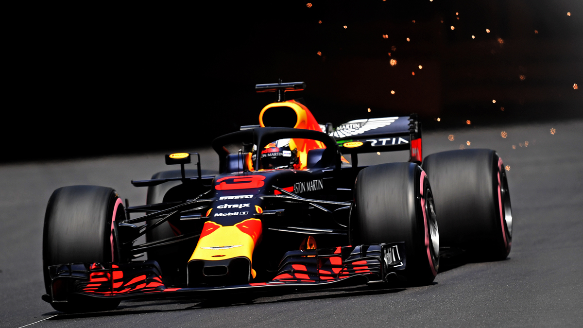 Ricciardo, durante la clasificación del GP de Mónaco de Fórmula 1 (AFP).