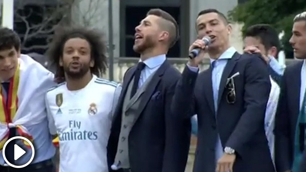 Cristiano Ronaldo llevó la voz cantante en Cibeles.