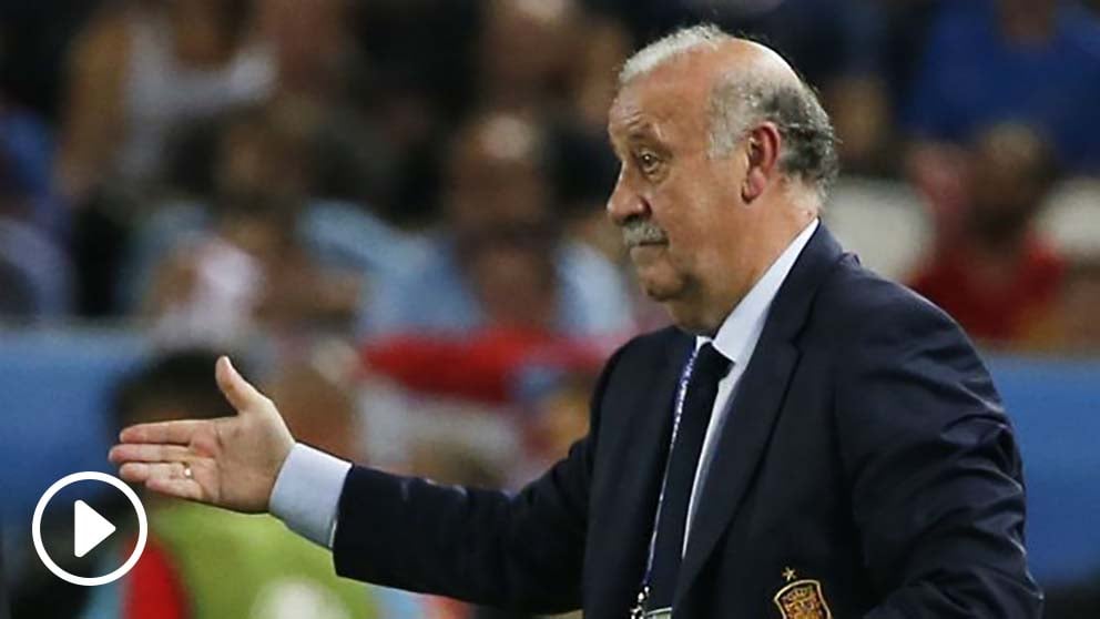 Del Bosque, en un