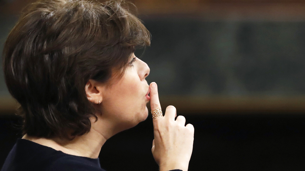 Soraya Sáenz de Santamaría, vicepresidenta del Gobierno. (Foto: EFE) | Moción de censura Rajoy