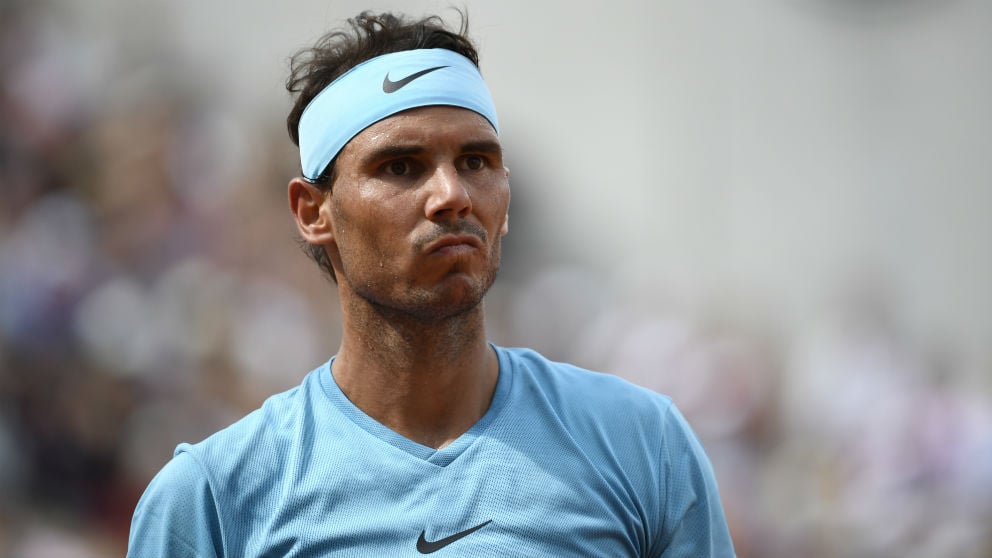 Rafa Nadal durante un partido en Roland Garros. (AFP)