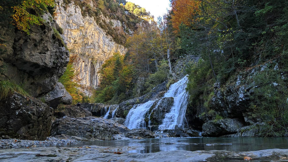 Cauce del río Yaga (Huesca).