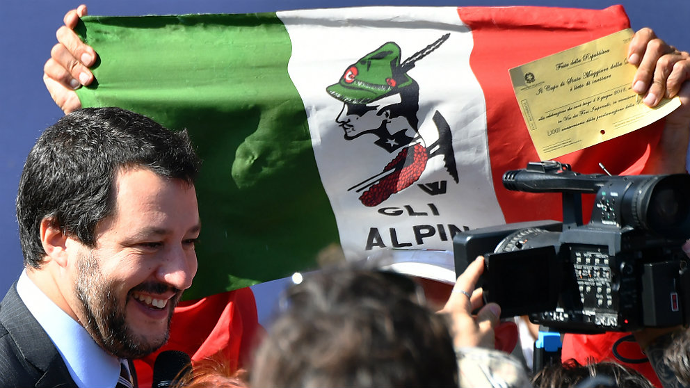 Matteo Salvini, líder de la ultraderechista Liga y ministro del Interior de Italia. (AFP)