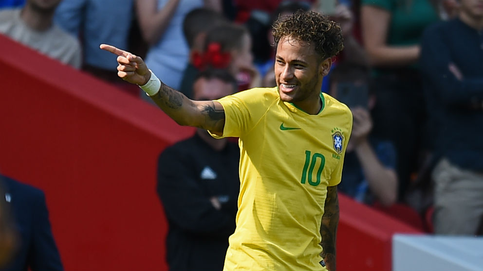Neymar celebra su gol frente a Croacia. (AFP) | Serbia – Brasil | Mundial en directo