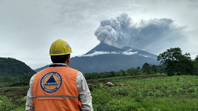 Volcán de Fuego en Guatemala