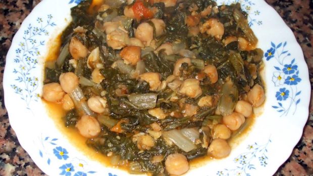Plato con legumbres