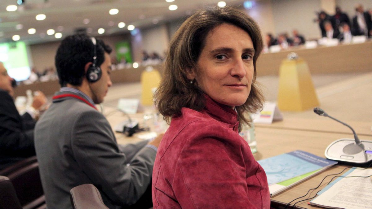 Teresa Ribera, ministra de Medio Ambiente, Cambio Climático y Energía