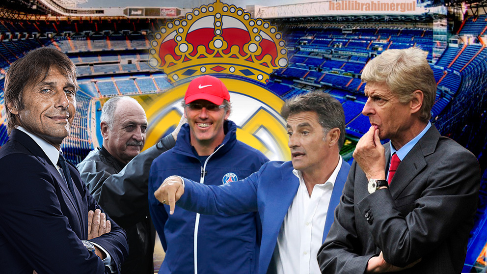 Los entrenadores en paro que pueden llegar al Bernabéu.