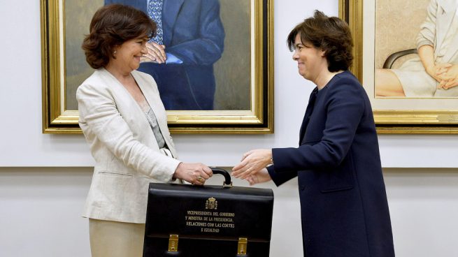 Carmen Calvo y Soraya Sáenz de Santamaría