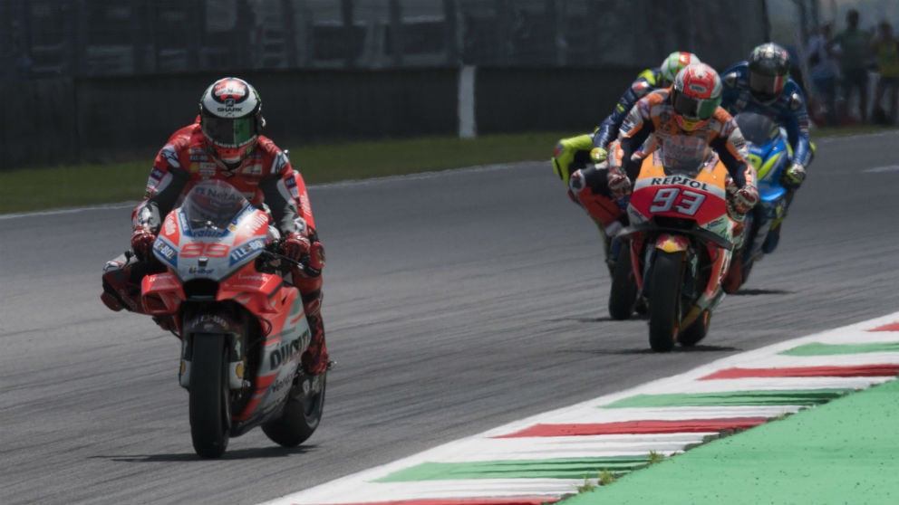 Ducati apoyará a Jorge Lorenzo hasta el final ante una hipotética candidatura del piloto balear el título mundial de MotoGP de este año. (Getty)