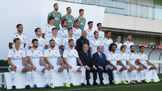 La foto oficial del Real Madrid de la temporada recién acabada.