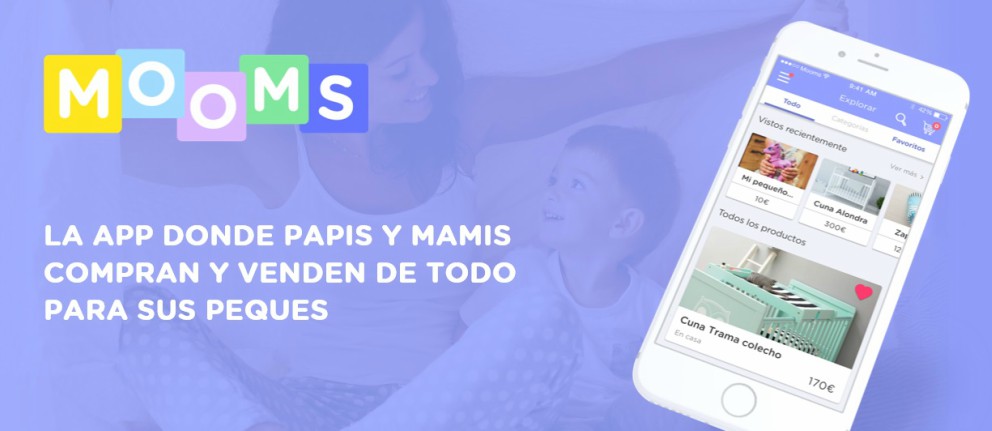 Mooms, la app para comprar y vender productos de bebé