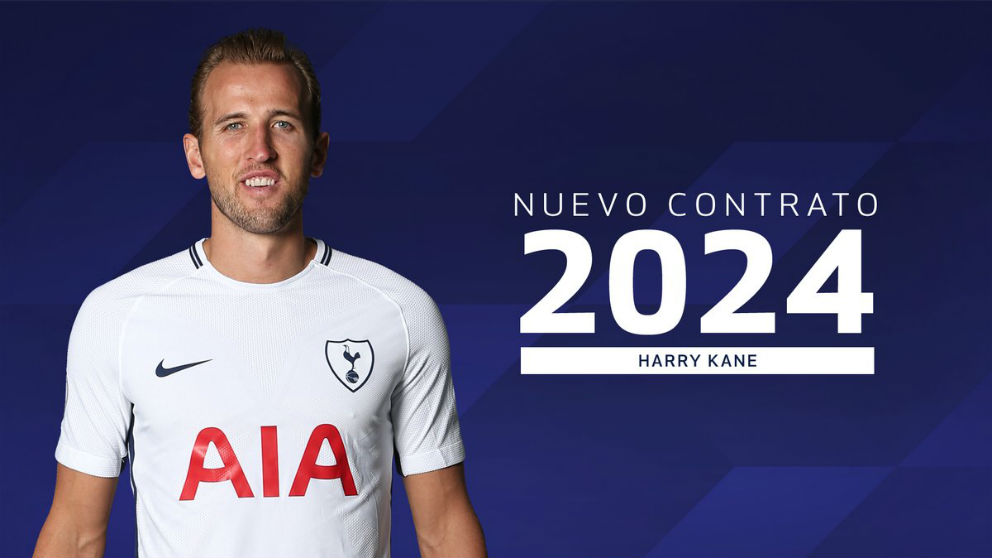 Harry Kane ha renovado hasta el año 2024.