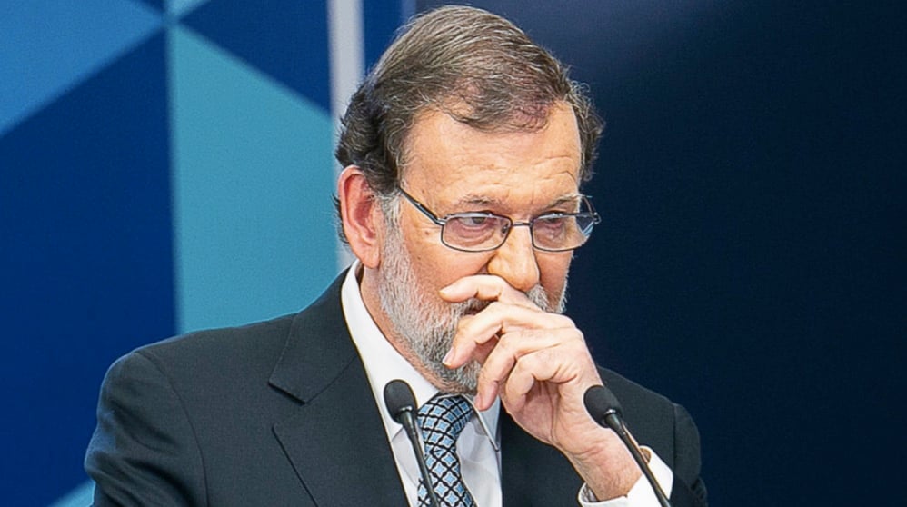 Mariano Rajoy anunciando su renuncia. (Foto. PP)