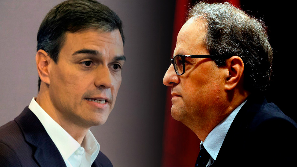 Pedro Sánchez y Quim Torra