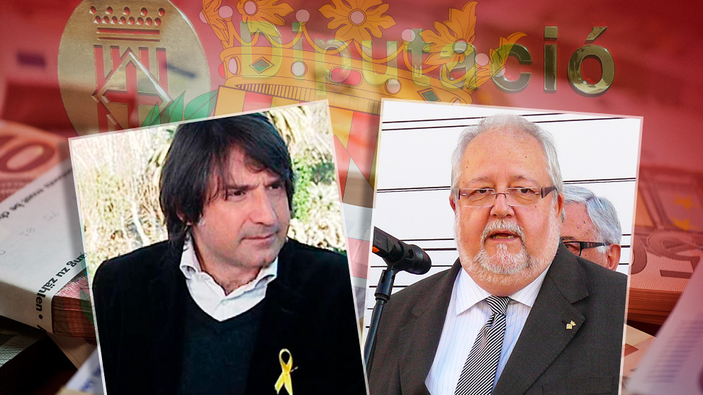 El diputado del PDeCAT Francesc Dalmases y el ex presidente de la Diputación de Barcelona Salvador Esteve.