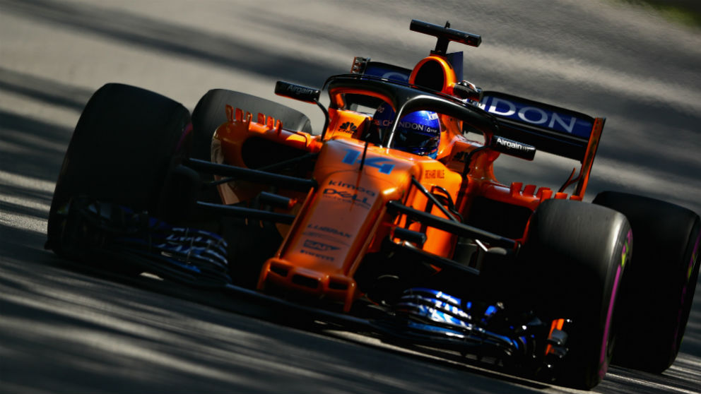 Fernando Alonso en el Gran Premio de Canadá de Fórmula 1. (Getty)