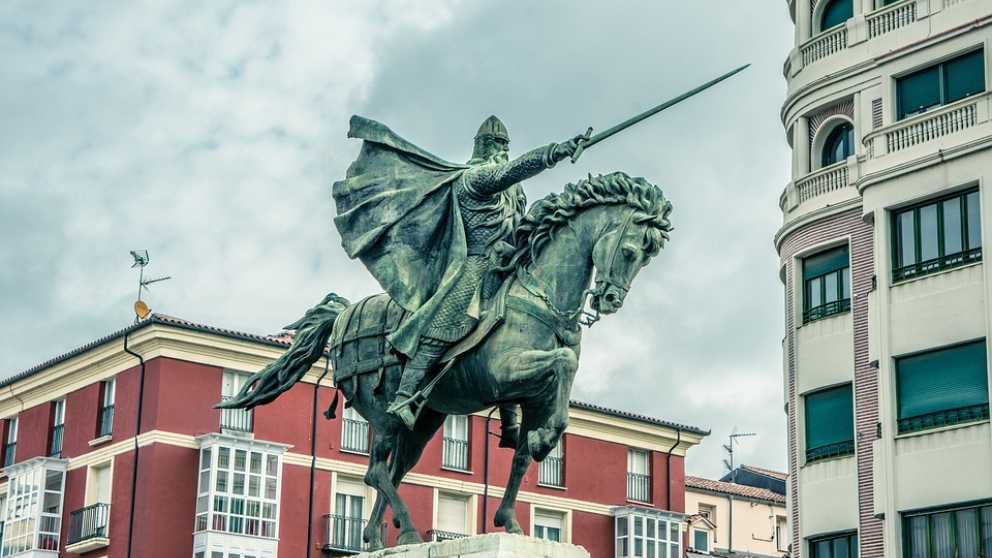 Estatua de el Cid en Burgos.